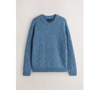 Next Maglione girocollo testurizzato in lana blu