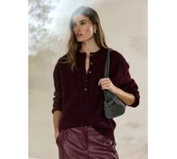 Next Maglione Henley a maniche lunghe in maglia N. Premium small rosso