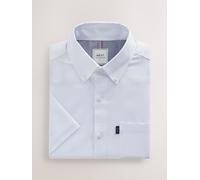 Next Manica corta - Camicia facile da stirare con colletto Oxford abbottonato large Bianco