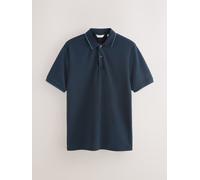 Next Manica corta - Polo elegante con colletto medium blu