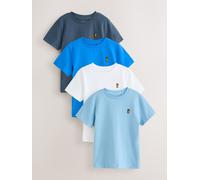 Next Manica corta - T-shirt con cervo ricamato 4 Confezione (3-16 anni) 122128cm blu