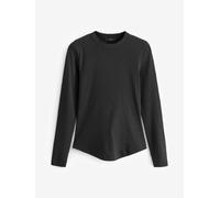 Next Manica lunga - Top a Girocollo a coste 40petite Nero