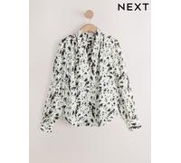 Next Manica lunga - Top con scollo a V e polsini a V 38petite crema