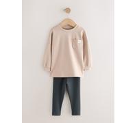 Next Manica lunga top e leggings (3 mesi - 7 anni) 8086cm Naturale