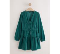 Next Mini vestito a Manica lunga con Scollo a V e laccetti 34 blu