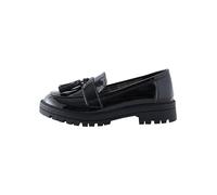NEXT Mocassini per la Scuola con Nappe e Suola Spessa Black Patent