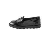 NEXT Mocassini per la scuola in pelle con suola sottile Black Patent