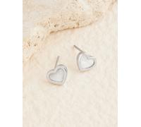 Next Mother Of Pearl Heart Earrings one Argento