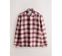Next Motivo a scacchi Borg Lined Twill Giacca-camicia small Viola