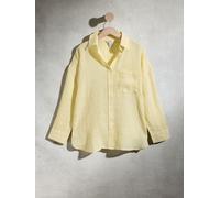 Next N. Camicia in lino premium 100% 48tall giallo