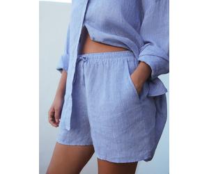 Next N. Pantaloncini in lino premium 100% 34 blu