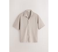 Next N. Premium Camicia a maniche corte testurizzata in jersey medium Naturale