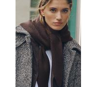 Next N. Premium Cashmere Misto Triangolare Sciarpa one Marrone