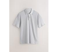 Next N. Premium Polo in modal di cotone con trama jacquard Grigio