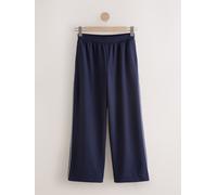 next Navy Tipped Wide Leg Trousers 52 blu