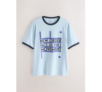 Next New Order Ringer T-Shirt xsmall blu