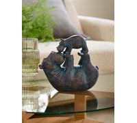 Next Ornamento di Hattie e Henry che si baciano con l'ippopotamo one Bronzo