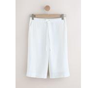 next Pantaloncini al ginocchio in misto lino, facili da indossare. 48 Bianco