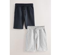 Next Shorts Basic in Jersey Confezione da 2 Blu Marino/Carbone 4 Anni