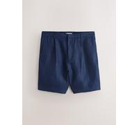 Next Pantaloncini chino da 7 pollice in lino 100% 30r blu