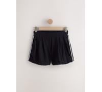 next Pantaloncini in jersey con cuciture a punto festone 38 Nero