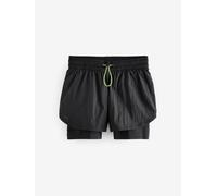 Next Pantaloncini sportivi Dry Tech a vita alta 2-in-1 34 Nero