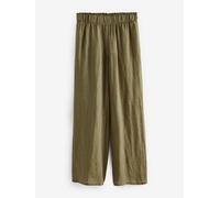 Next Pantaloni a fondo ampio 100% lino premium 42 verde