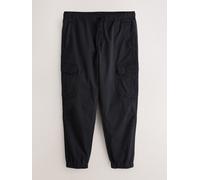 Next Pantaloni cargo stretch in cotone 32l Nero