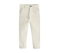 NEXT Pantaloni Chino Elasticizzati - vestibilità Skinny Neutro Ecrù 12 Anni