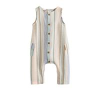 Next Pantaloni con pettorina beige / blu ciano / blu pastello / menta Bambini Next 68
