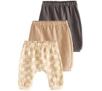 NEXT Bambini Confezione da 3 pantaloni da jogging per bebè Mono Checkerboard 12 Mesi-18 Mesi