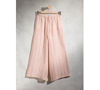 Next Pantaloni palazzo a gamba larga in lino N. Premium 100% 36 arancione