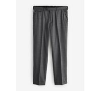 Next Pantaloni Signature 100% Lana Con Motion Flex Waistband 34s Grigio