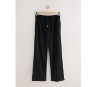 Next Pantaloni sportivi a gamba larga con righe laterali medium Nero