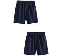 NEXT Ragazzo Confezione da 2 Paia di Shorts Sportivi Blu Marino 8 Anni