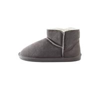 NEXT Pantofole a stivale in scamosciato con interno in pelliccia sintetica Grigio 41