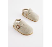 NEXT Ragazzo Pantofole a Zoccolo con Fodera Calda Grigio 28