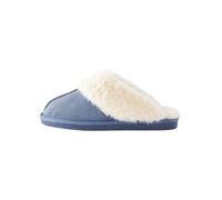 NEXT Pantofole scamosciate con interno in pelliccia sintetica Blu denim M