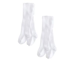 NEXT Pelerine - Confezione di 2 collant per neonati Bianco 0-3 Mesi