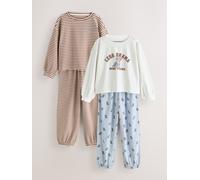 Next Pigiama con pantaloni da jogging 2 Confezione (3-16 anni) 98104cm blu