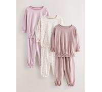 Next Pigiama con pantaloni da jogging 3 Confezione (9 mesi - 12 anni) 8692cm rosa