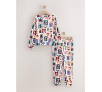 Next Pigiama natalizio a maniche lunghe coordinato per la famiglia xlarge crema