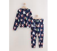 Next Pigiama natalizio a maniche lunghe coordinato per la famiglia xsmall blu