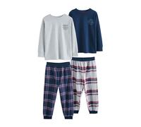 Next Pigiama navy / grigio chiaro / rosso scuro / bianco Bambini Next 152