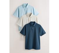 Next Polo a maniche corte in jersey Motionflex 3 Confezione medium blu