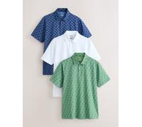 Next Polo a maniche corte in jersey Motionflex 3 Confezione xxxxxlarge blu