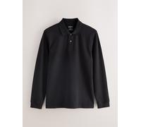 Next Polo Pique a manica lunga medium Nero