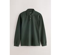 Next Polo Pique a manica lunga medium verde
