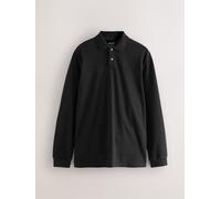 Next Polo Pique a manica lunga xxxlarge Nero