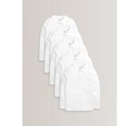 Next Polo scolastiche a maniche lunghe in cotone per ragazze (3-4 5 100316anni) 152158cm Bianco